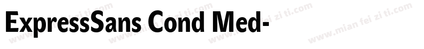 ExpressSans Cond Med字体转换